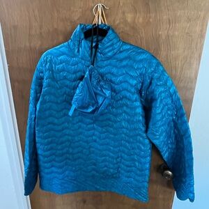 Turquoise Patagonia Original Designer Nano Puff Down Lightweight Overhead Jacket
